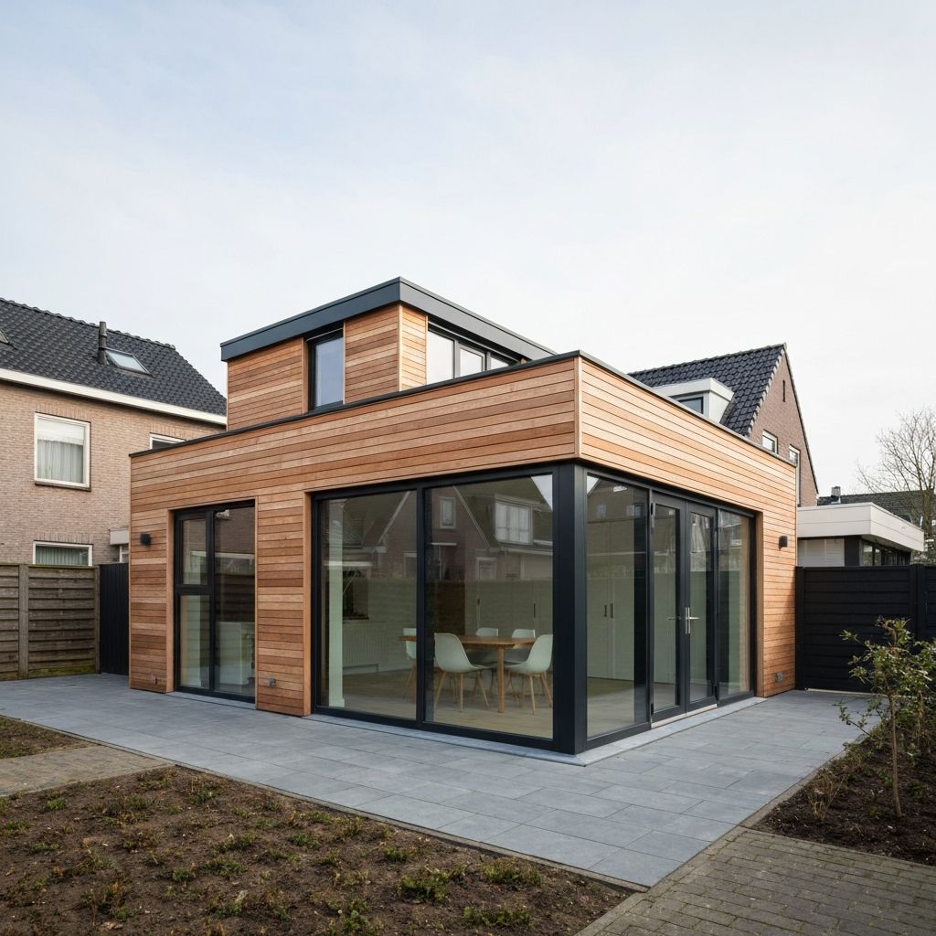 Moderne aanbouw